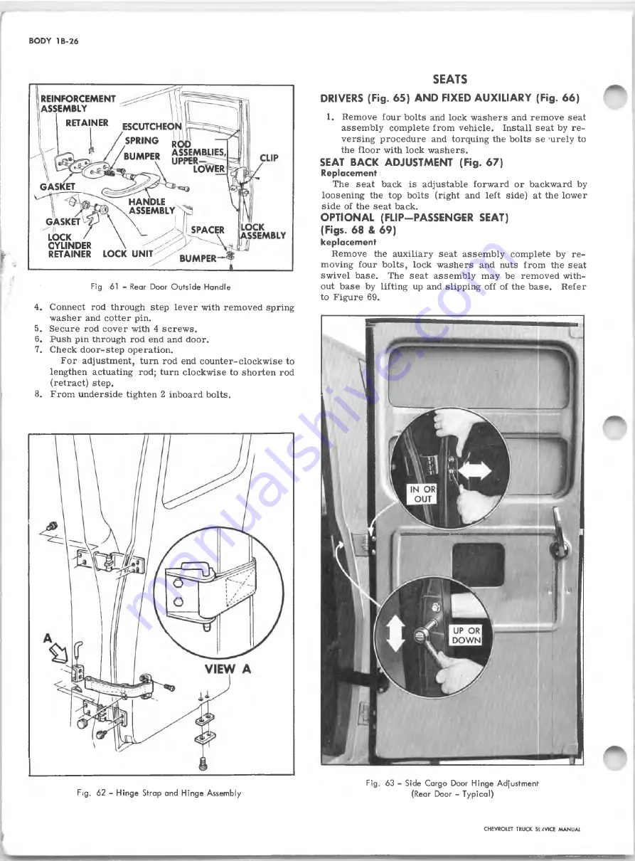 Chevrolet 10 Series 1967 Service Manual Download Page 88