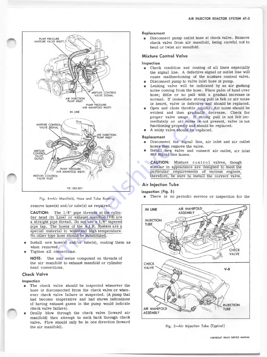 Chevrolet 10 Series 1967 Service Manual Download Page 345