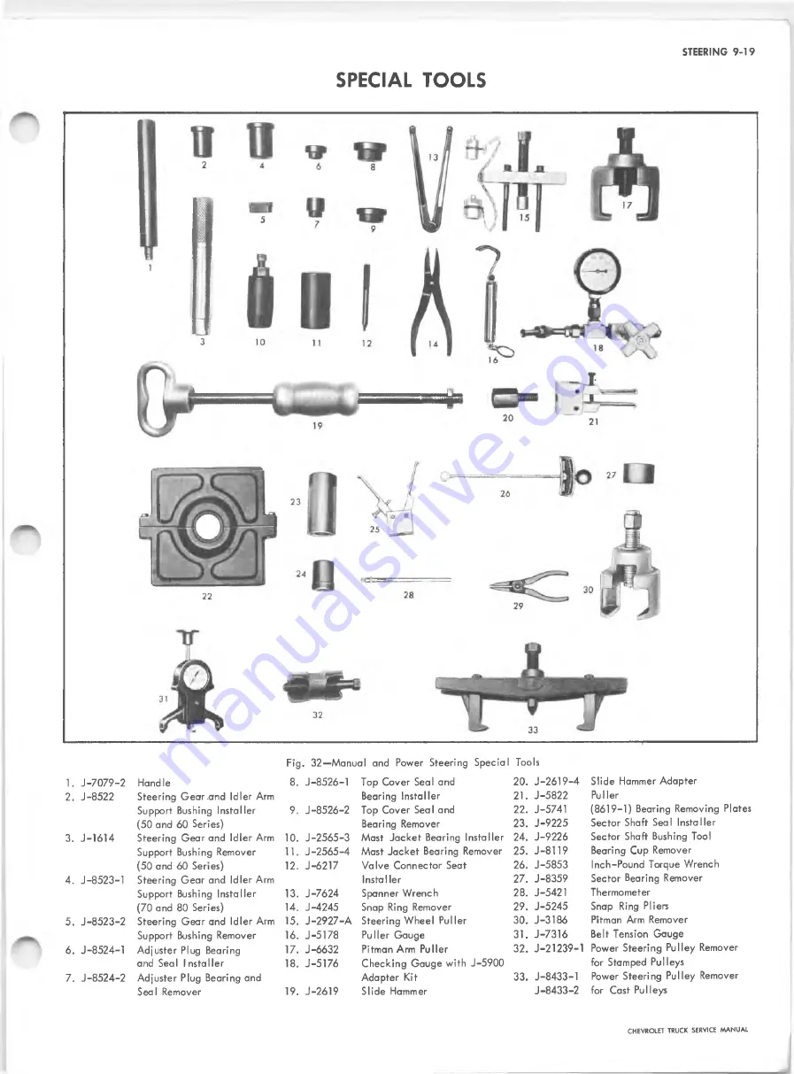 Chevrolet 10 Series 1967 Service Manual Download Page 473