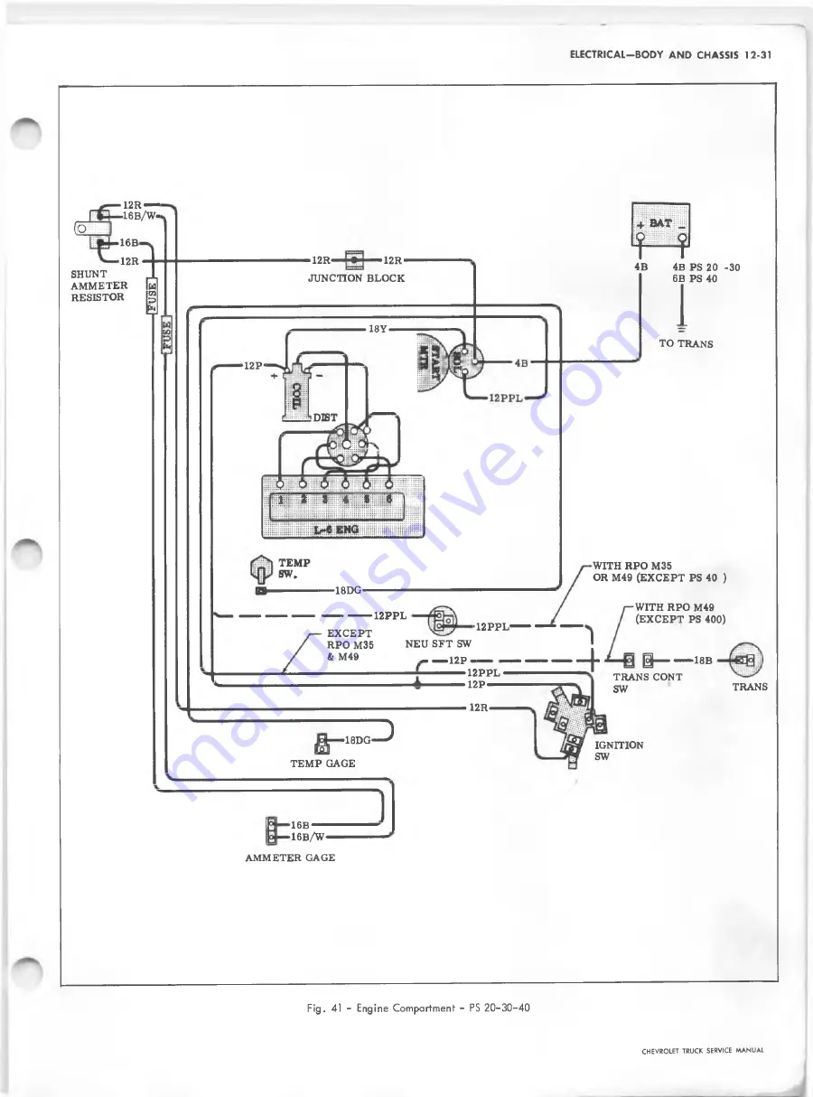 Chevrolet 10 Series 1967 Service Manual Download Page 531