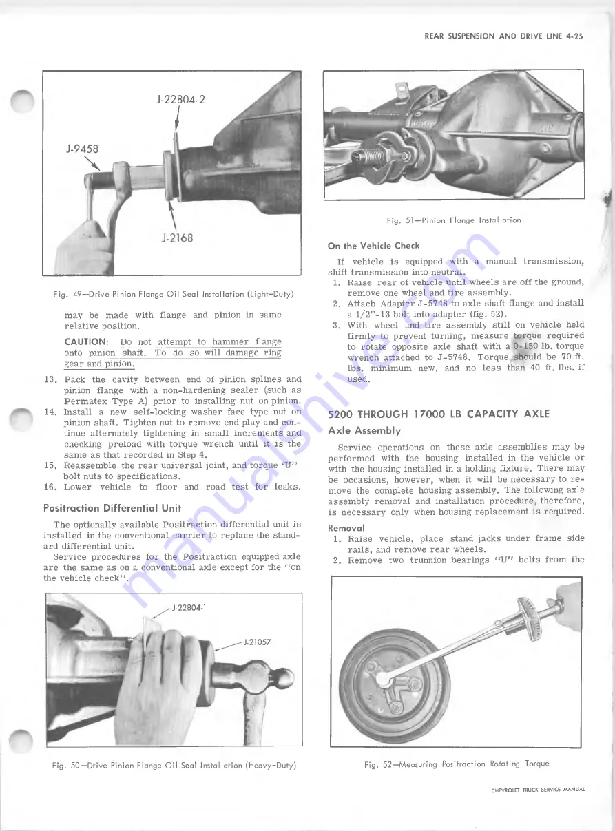 Chevrolet 10 Series 1968 Service Manual Download Page 194