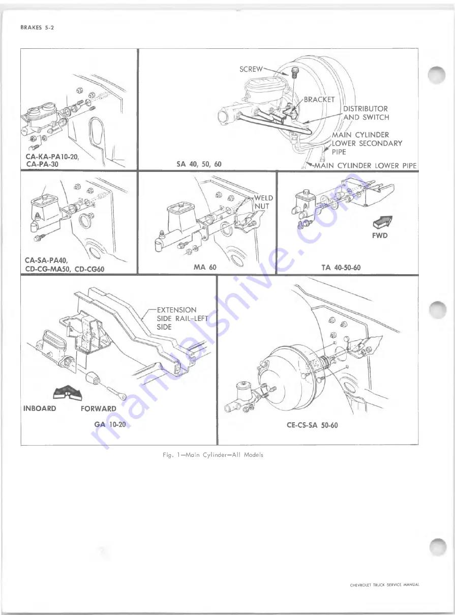 Chevrolet 10 Series 1968 Service Manual Download Page 235