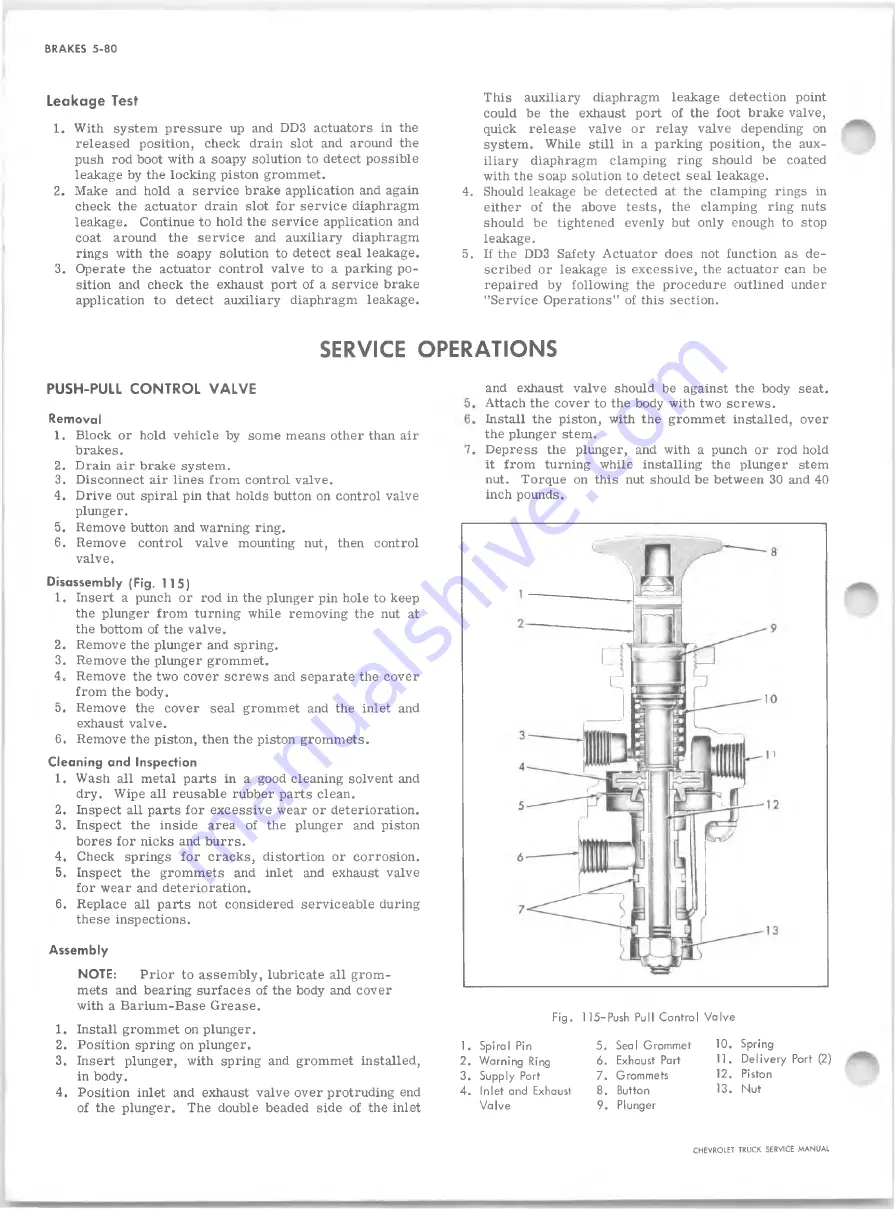 Chevrolet 10 Series 1968 Service Manual Download Page 323