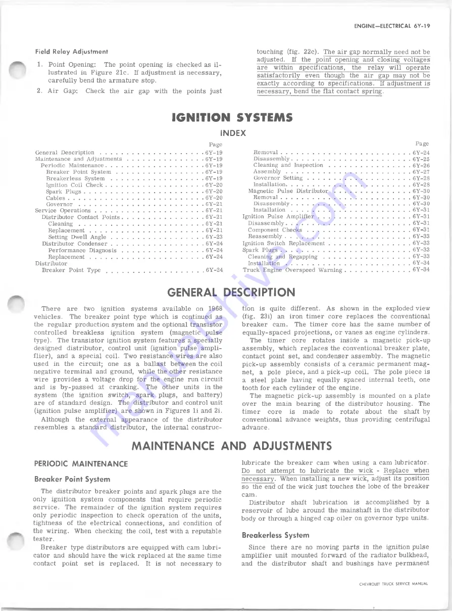 Chevrolet 10 Series 1968 Service Manual Download Page 444