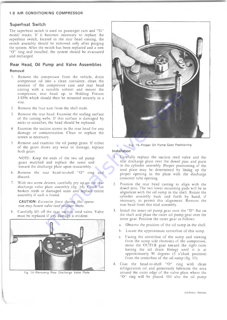 Chevrolet 10 series 1973 Overhaul Manual Download Page 13