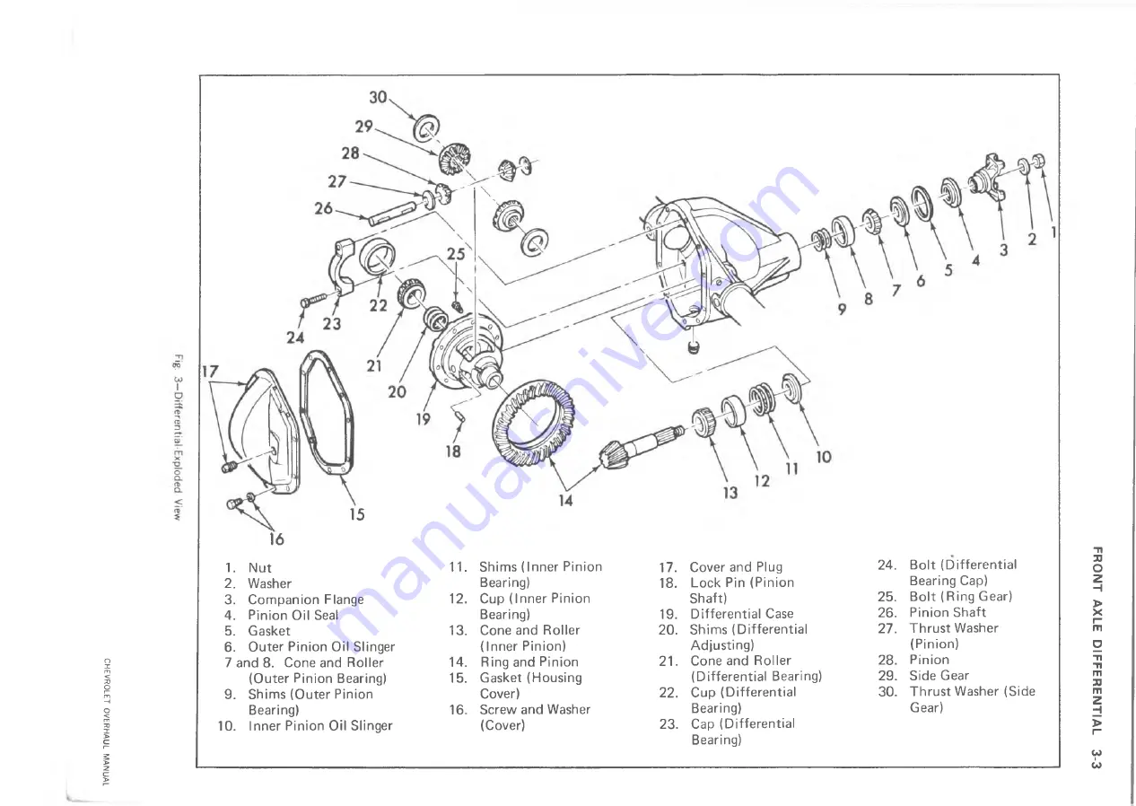 Chevrolet 10 series 1973 Overhaul Manual Download Page 24