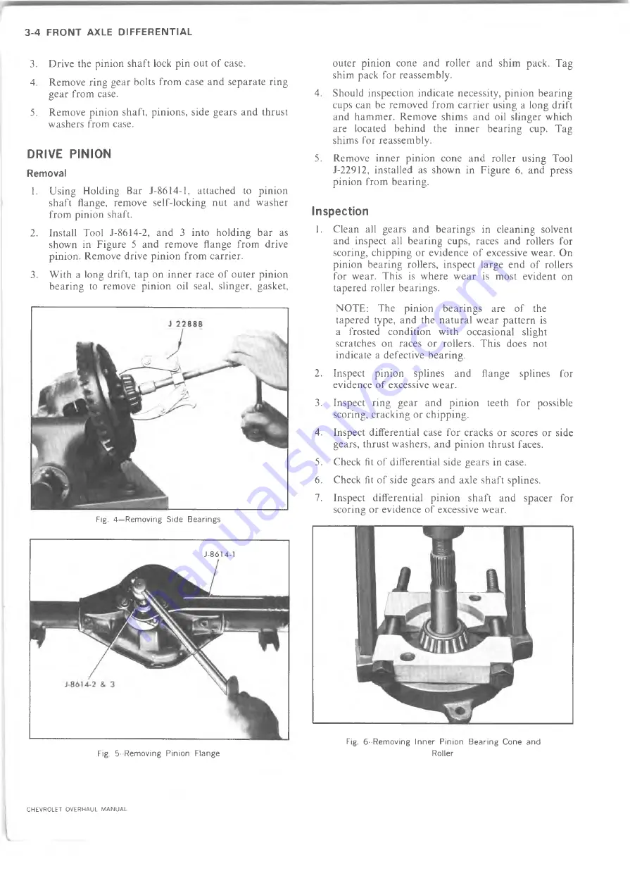 Chevrolet 10 series 1973 Overhaul Manual Download Page 25