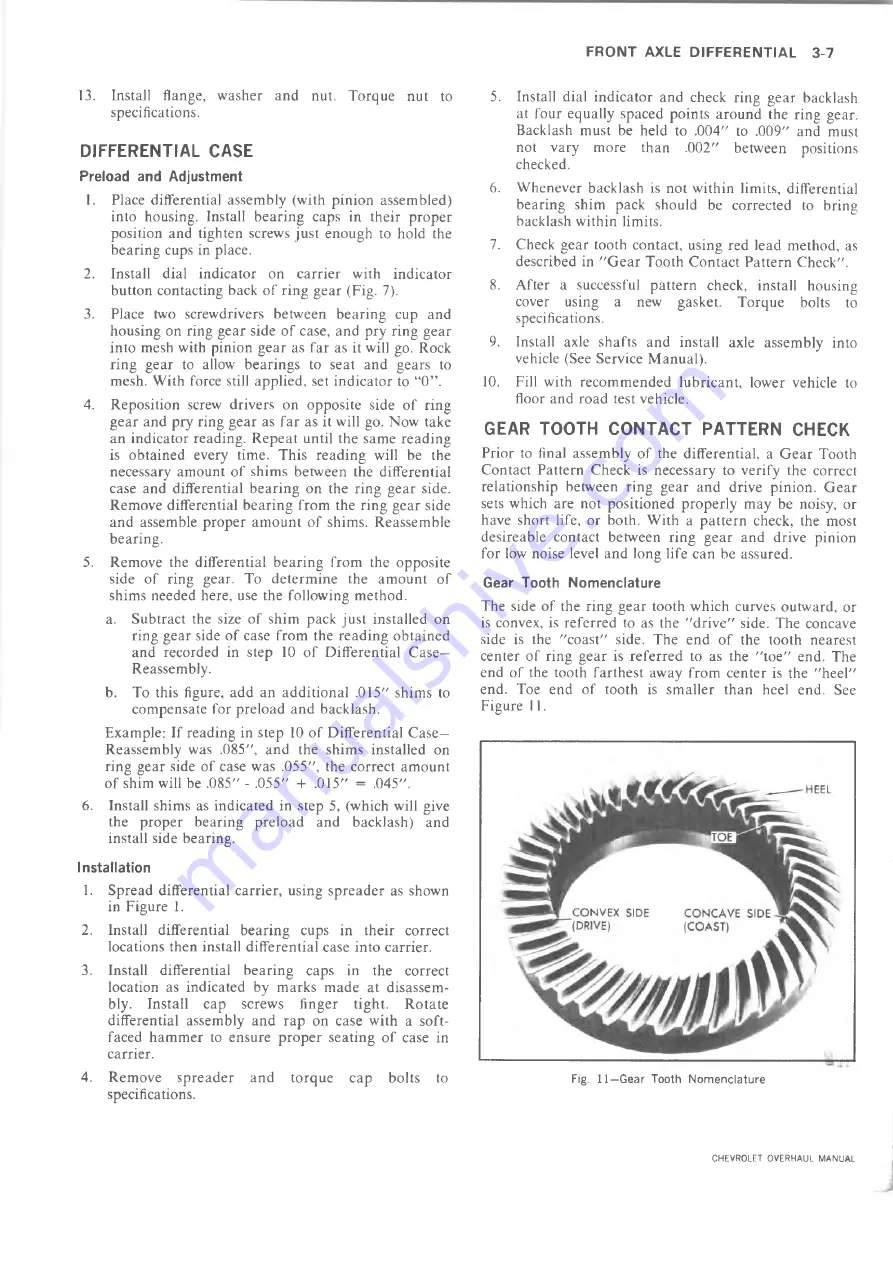 Chevrolet 10 series 1973 Overhaul Manual Download Page 28