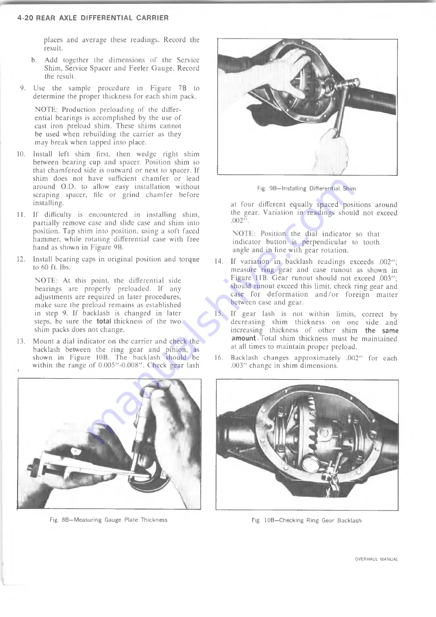 Chevrolet 10 series 1973 Overhaul Manual Download Page 51