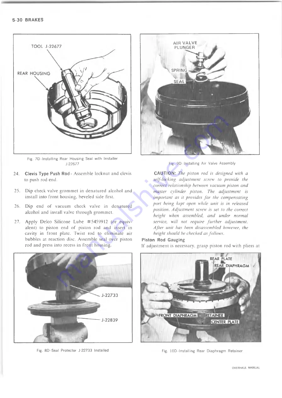 Chevrolet 10 series 1973 Overhaul Manual Download Page 133