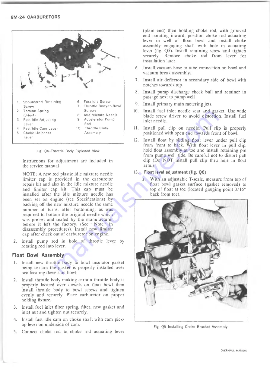 Chevrolet 10 series 1973 Overhaul Manual Download Page 203