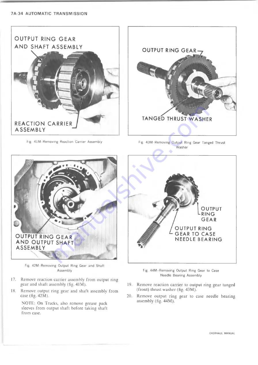 Chevrolet 10 series 1973 Overhaul Manual Download Page 337