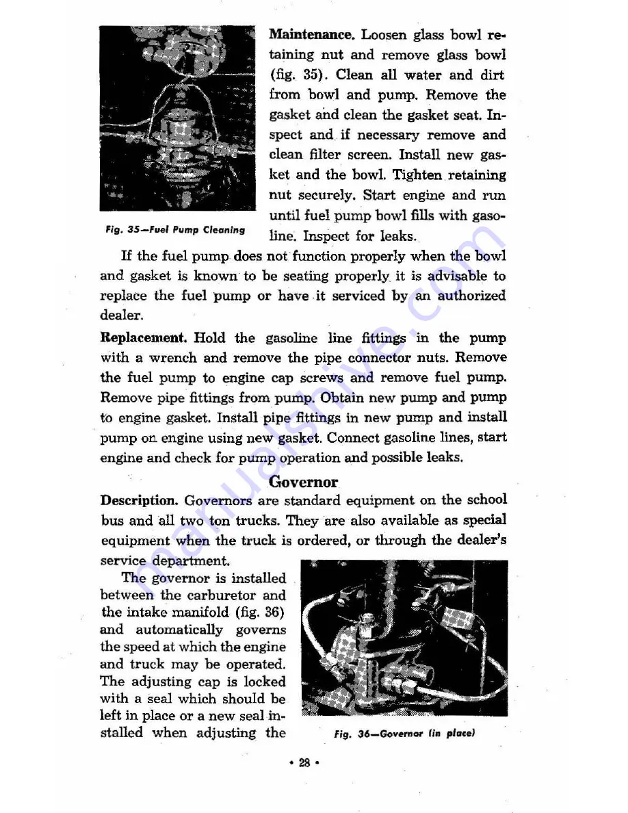 Chevrolet 1948 heavy duty Operator'S Manual Download Page 30