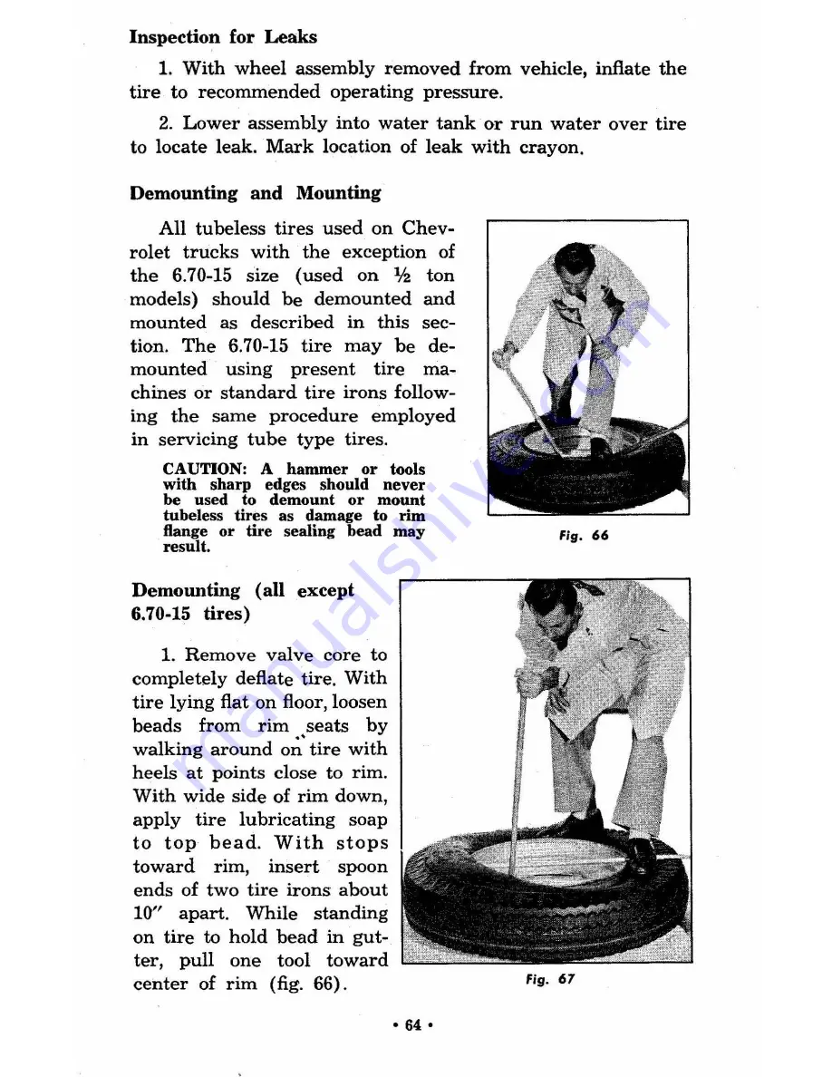 Chevrolet 1956 Truck Operator'S Manual Download Page 65