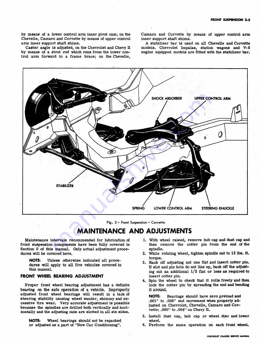 Chevrolet 1962 Chevy II Service Manual Download Page 167