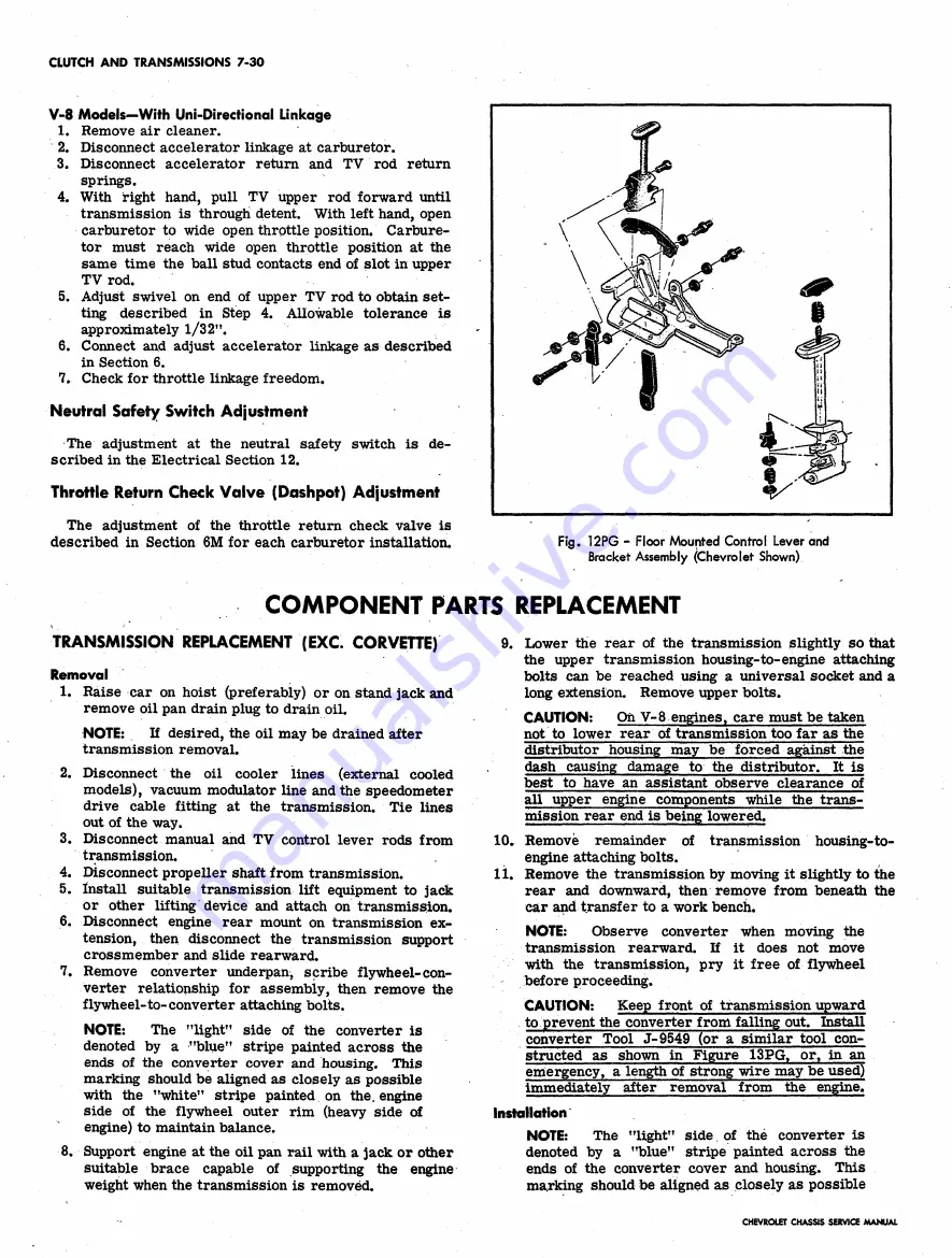 Chevrolet 1962 Chevy II Service Manual Download Page 389