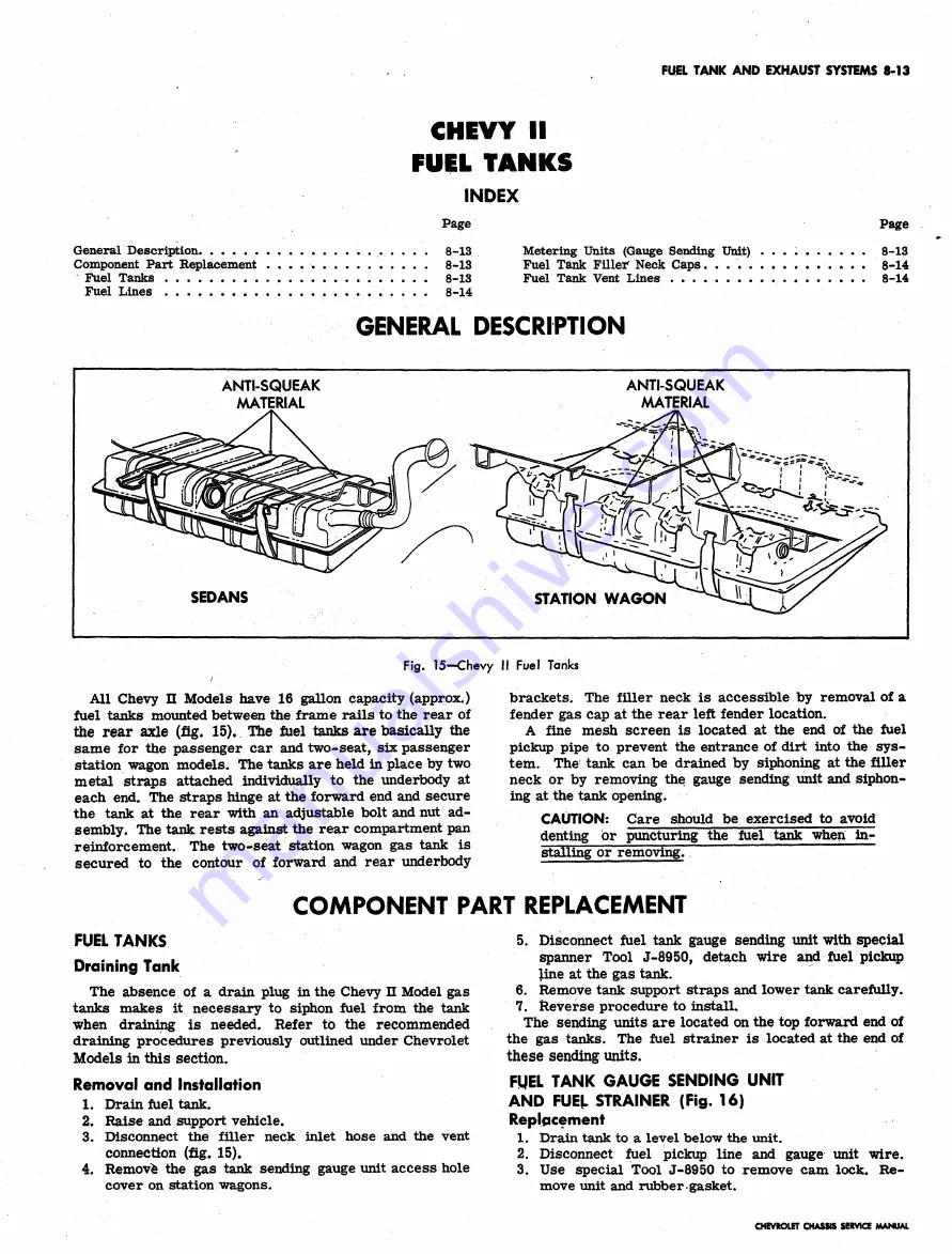 Chevrolet 1962 Chevy II Service Manual Download Page 419