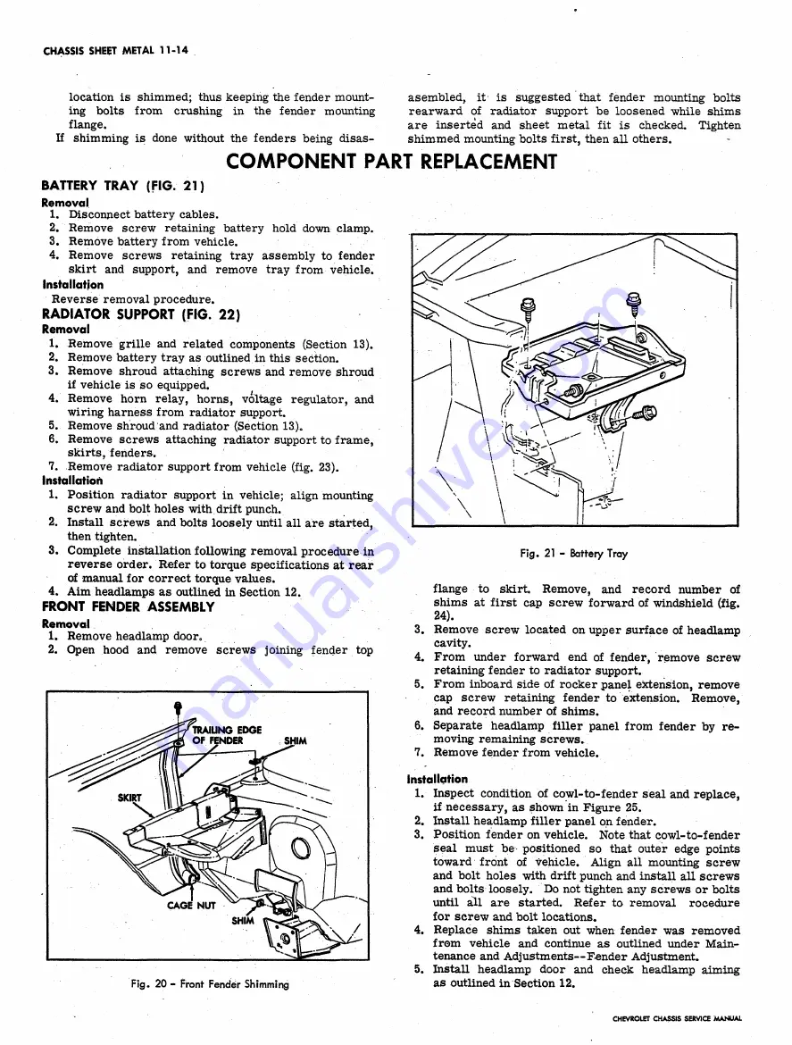 Chevrolet 1962 Chevy II Service Manual Download Page 501