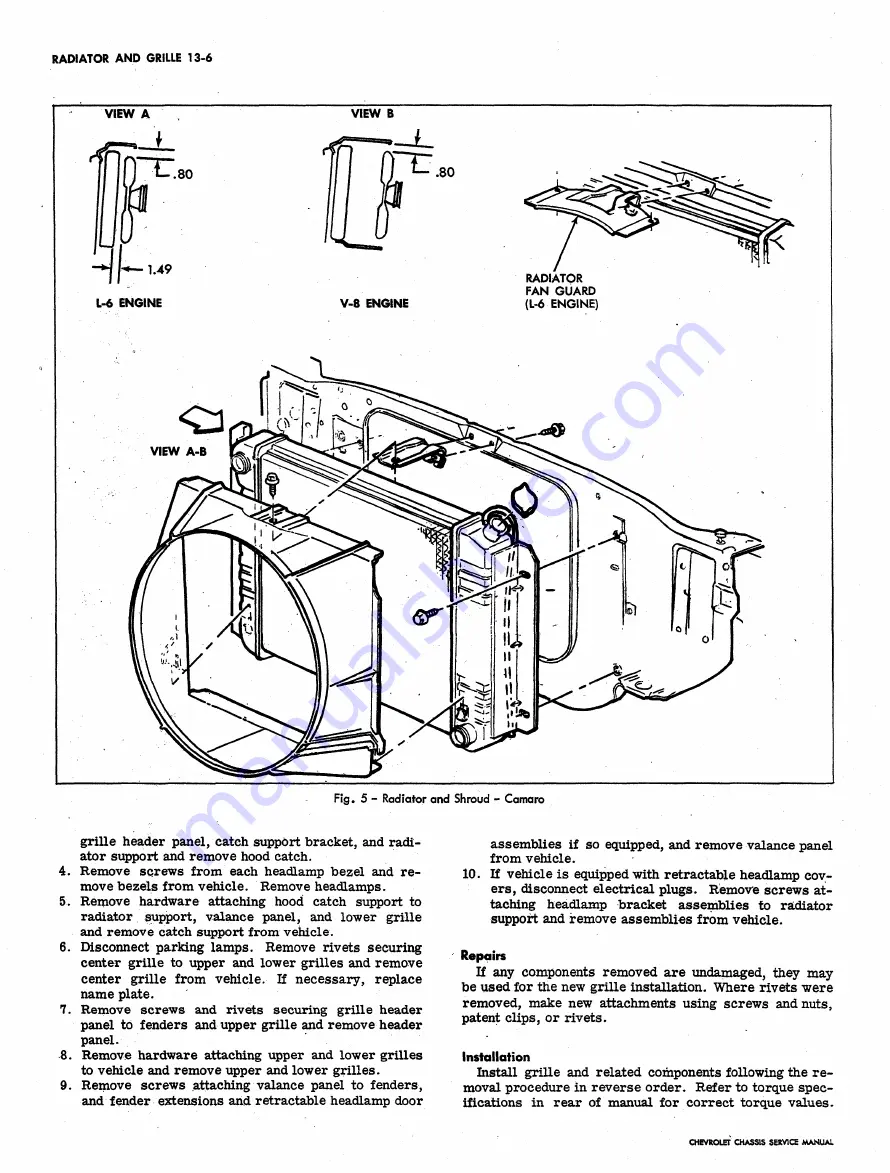 Chevrolet 1962 Chevy II Service Manual Download Page 599