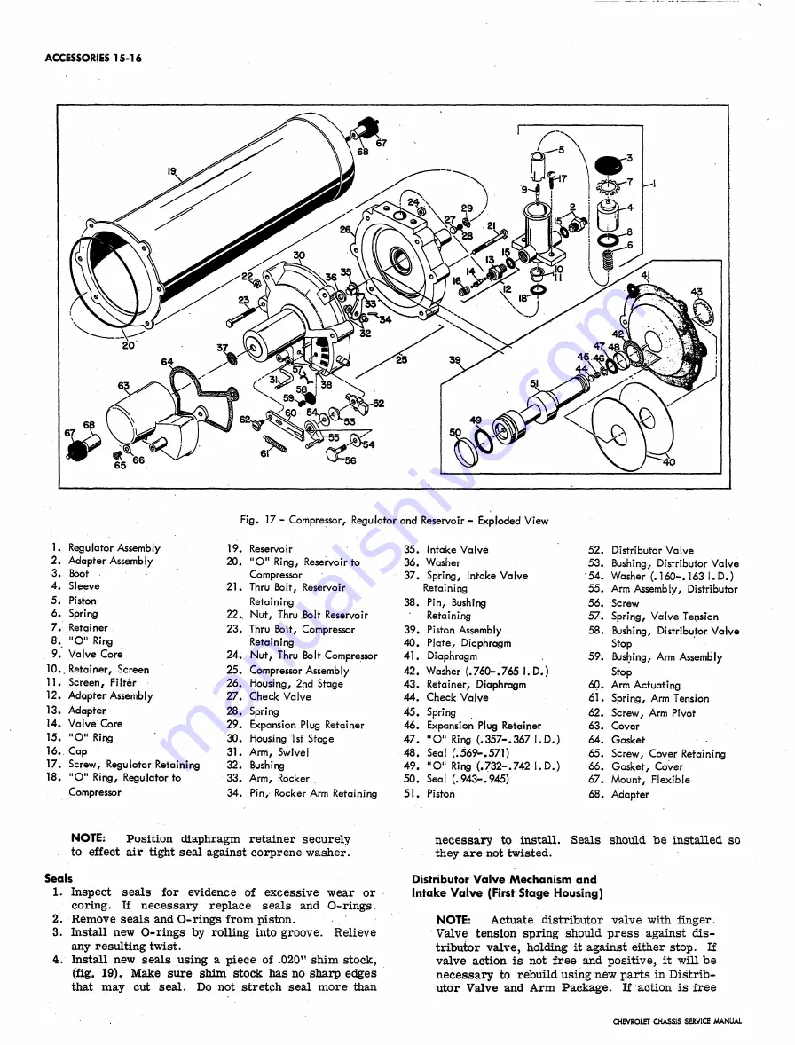 Chevrolet 1962 Chevy II Скачать руководство пользователя страница 625