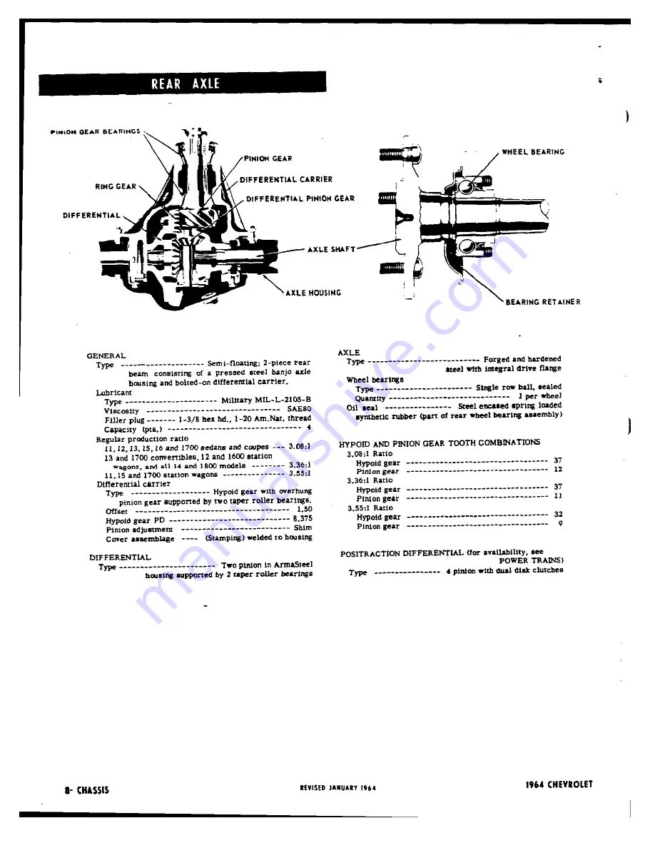 Chevrolet 1964 Bel Air 15-1611 Manual Download Page 39