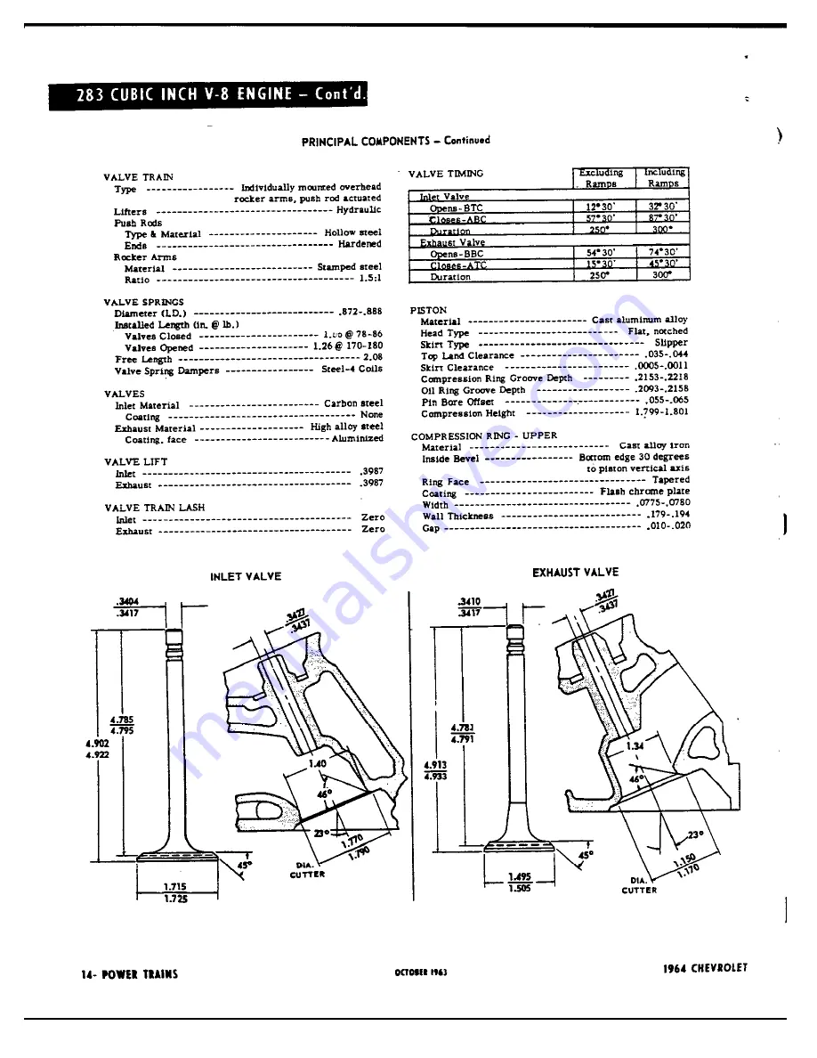 Chevrolet 1964 Bel Air 15-1611 Manual Download Page 57