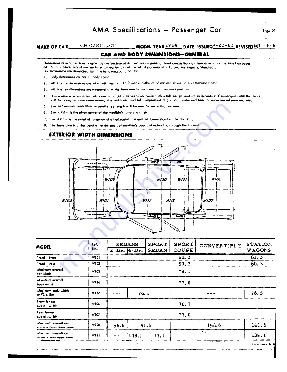 Chevrolet 1964 Bel Air 15-1611 Manual Download Page 107