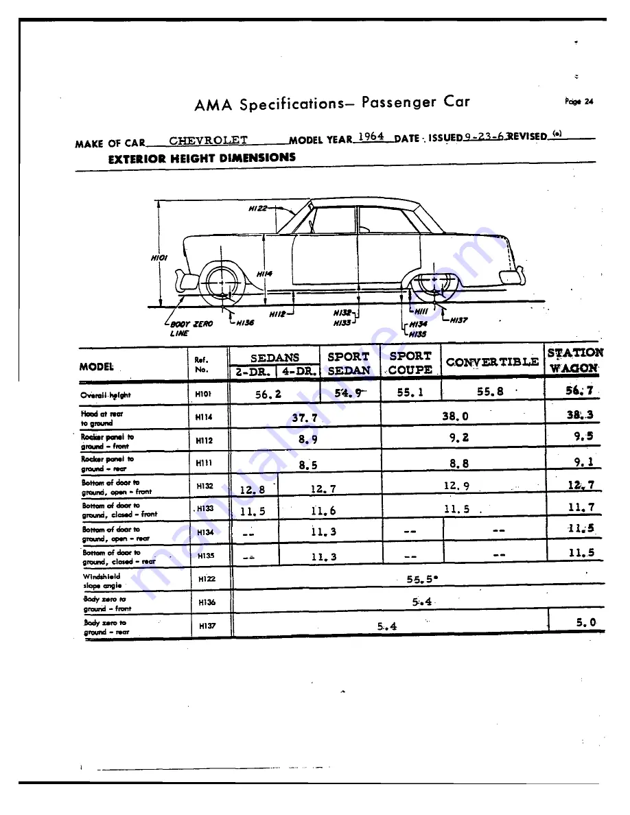 Chevrolet 1964 Bel Air 15-1611 Manual Download Page 147