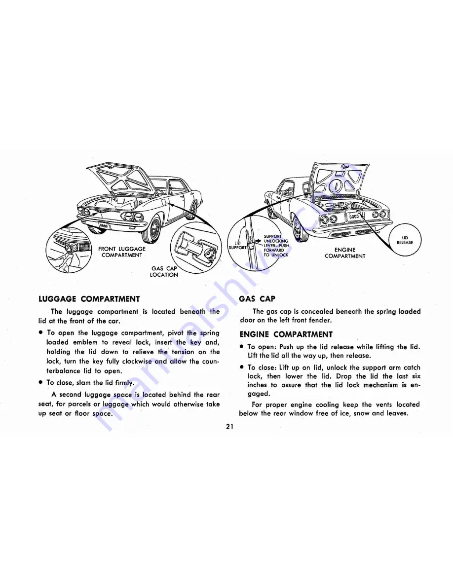 Chevrolet 1965 Corvair Owner'S Manual Download Page 24