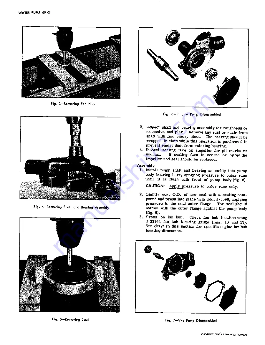 Chevrolet 1967 CAMARO Overhaul Manual Download Page 89