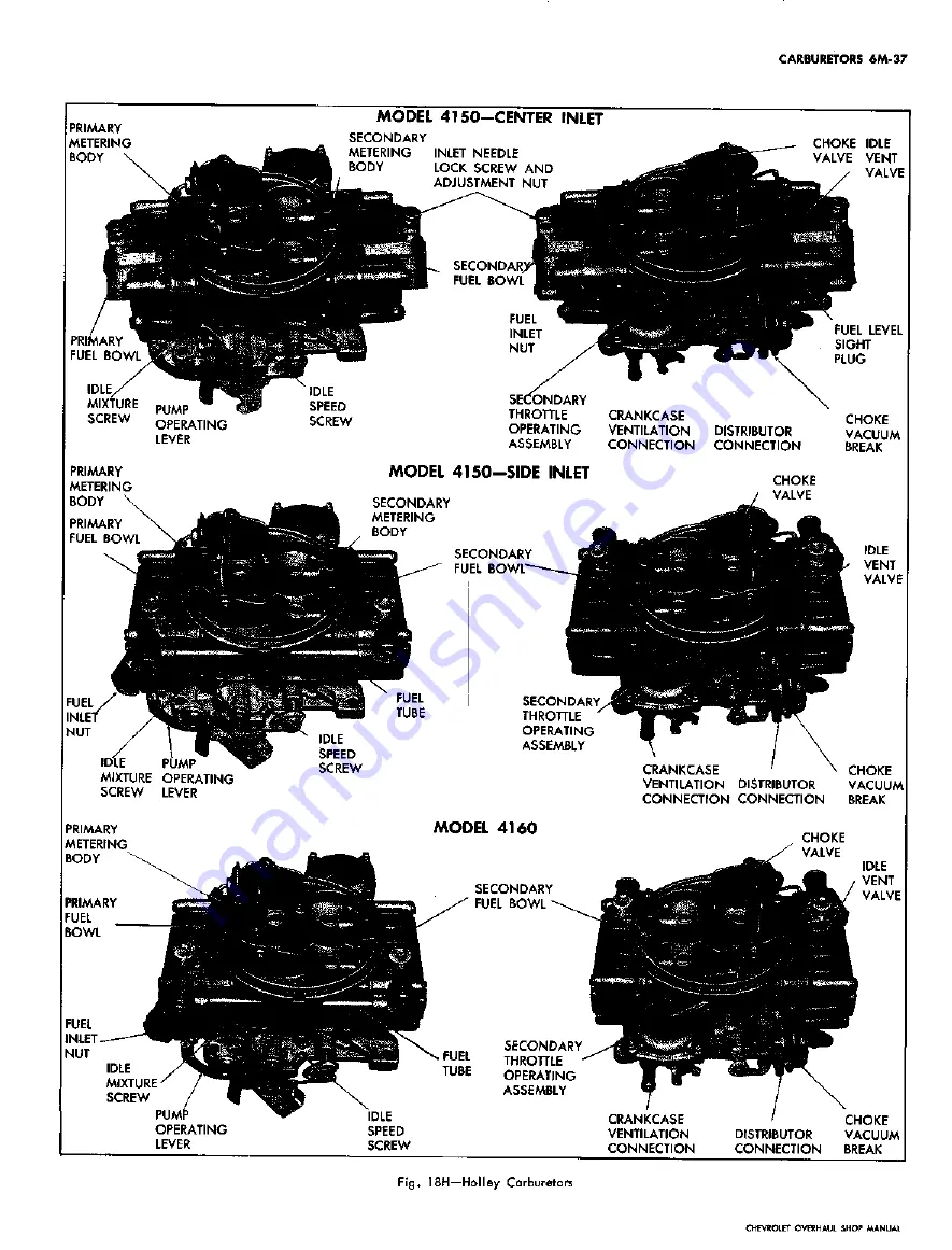 Chevrolet 1967 CAMARO Overhaul Manual Download Page 129