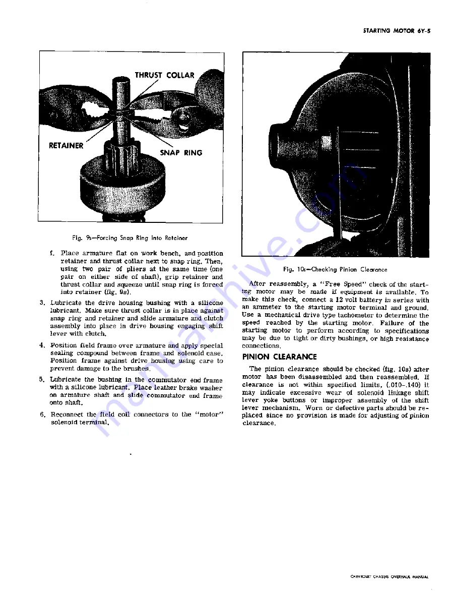 Chevrolet 1967 CAMARO Overhaul Manual Download Page 149