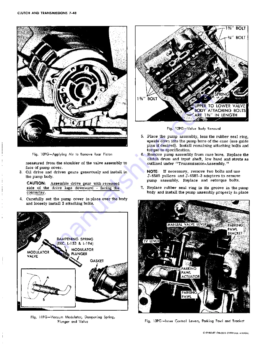 Chevrolet 1967 CAMARO Overhaul Manual Download Page 206