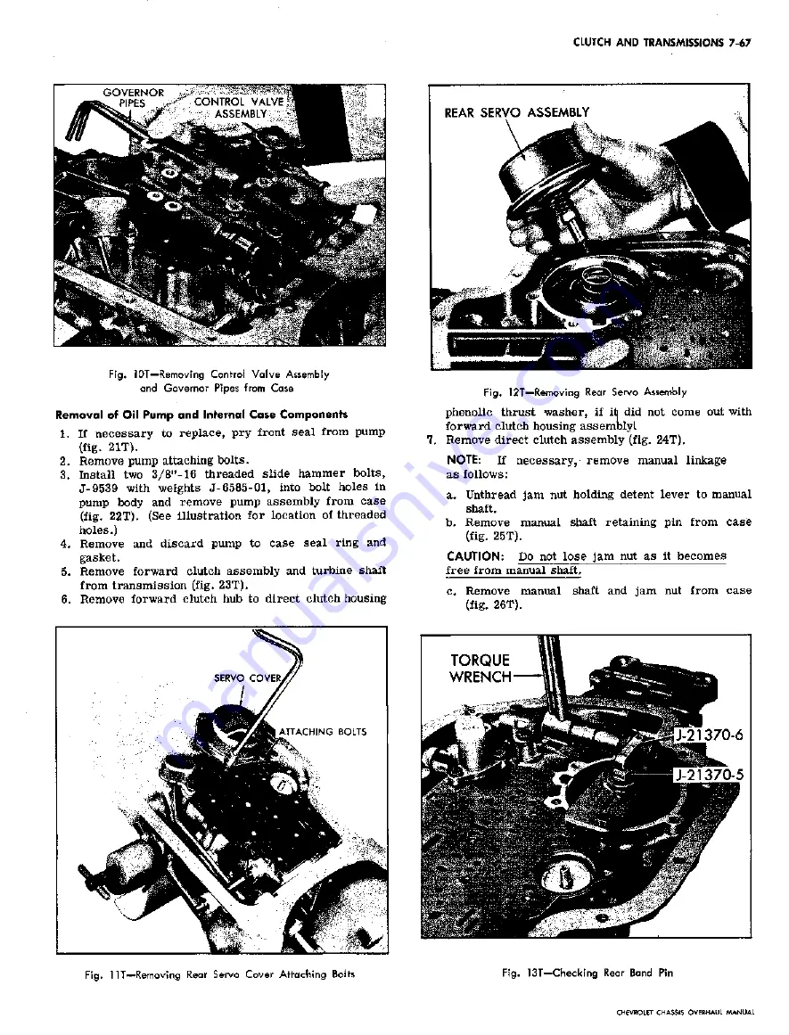 Chevrolet 1967 CAMARO Overhaul Manual Download Page 225