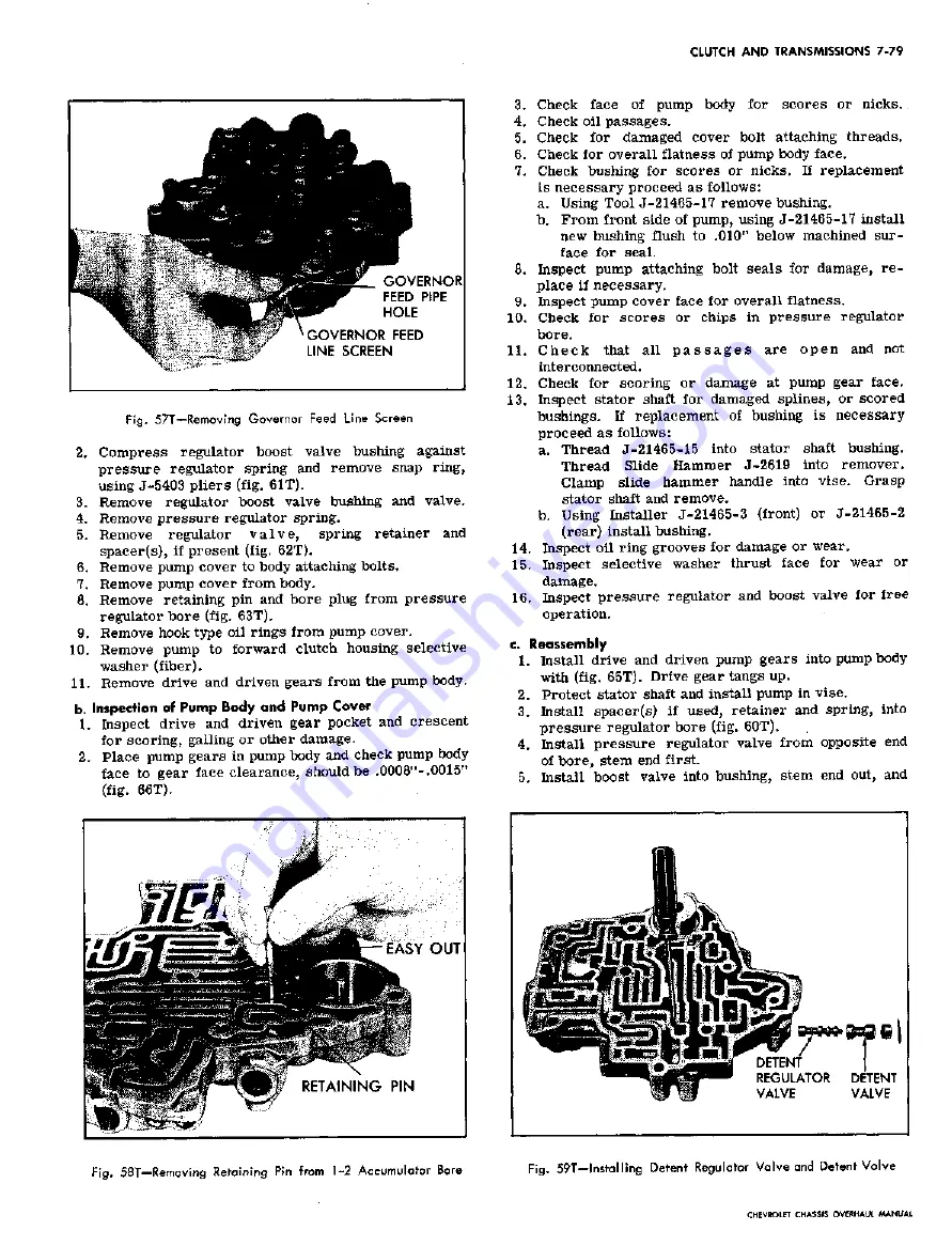 Chevrolet 1967 CAMARO Overhaul Manual Download Page 237