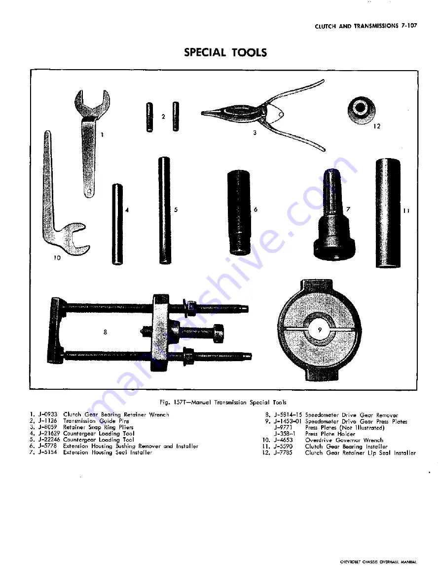 Chevrolet 1967 CAMARO Overhaul Manual Download Page 265