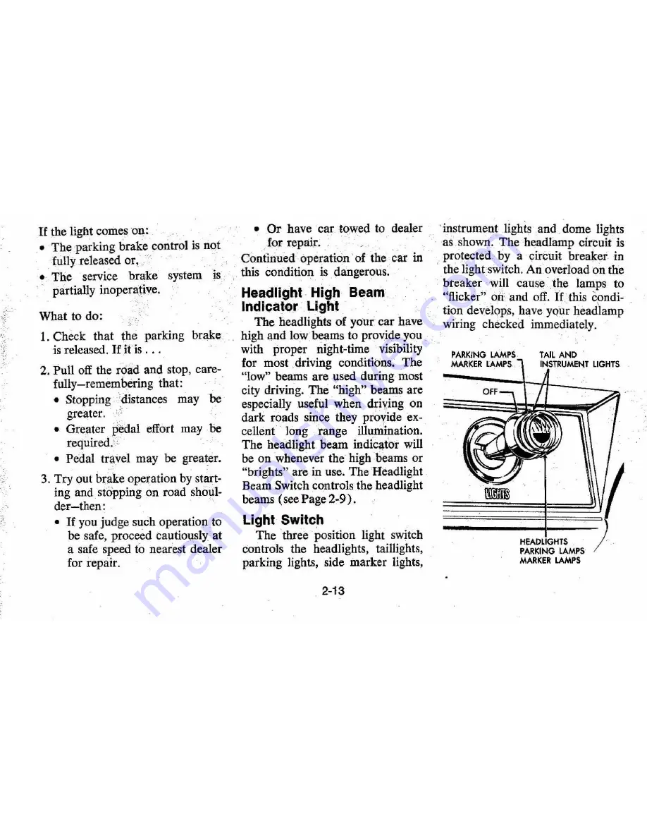 Chevrolet 1976 Monte Carlo Owner'S Manual Download Page 27