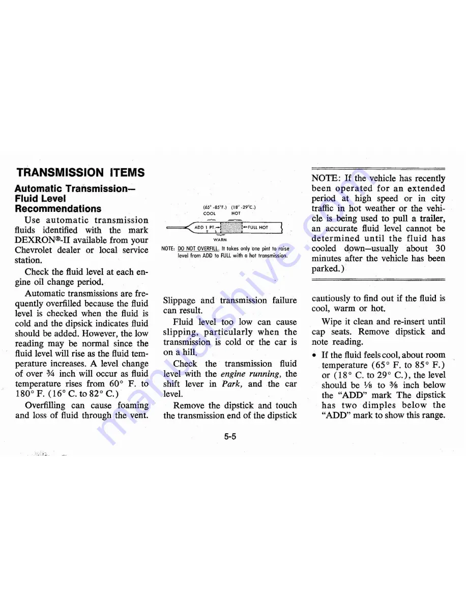 Chevrolet 1976 VEGA Owner'S Manual Download Page 63