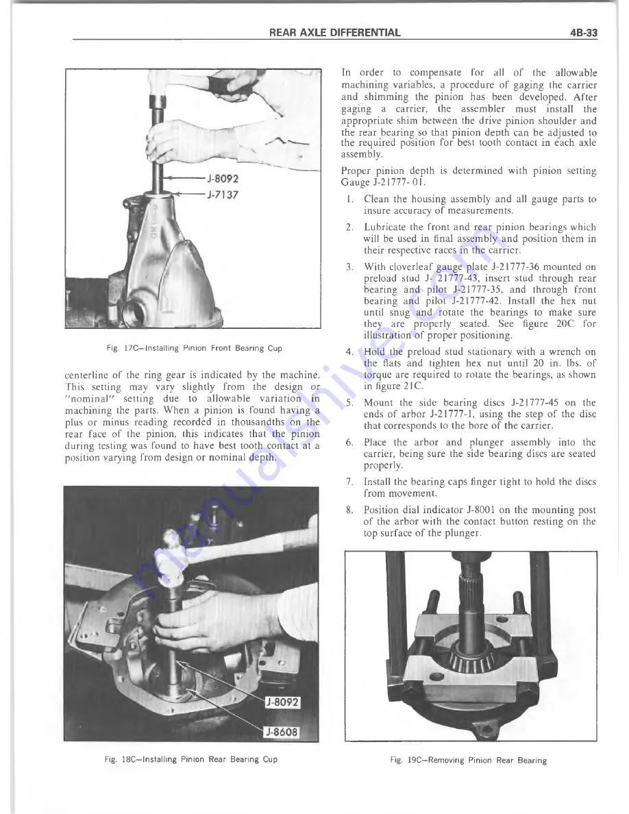 Chevrolet 1977 10 Series Repair Manual Download Page 105