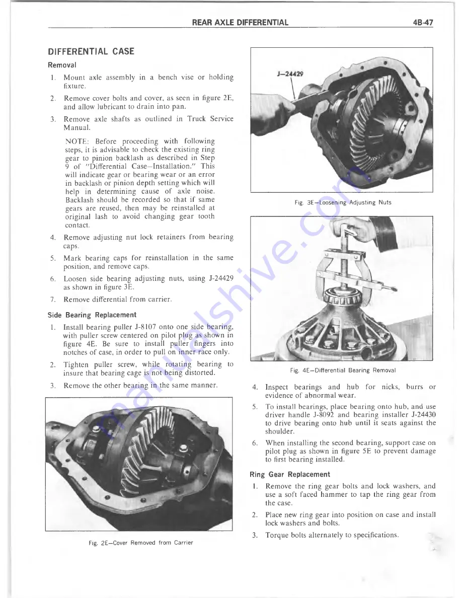 Chevrolet 1977 10 Series Repair Manual Download Page 119