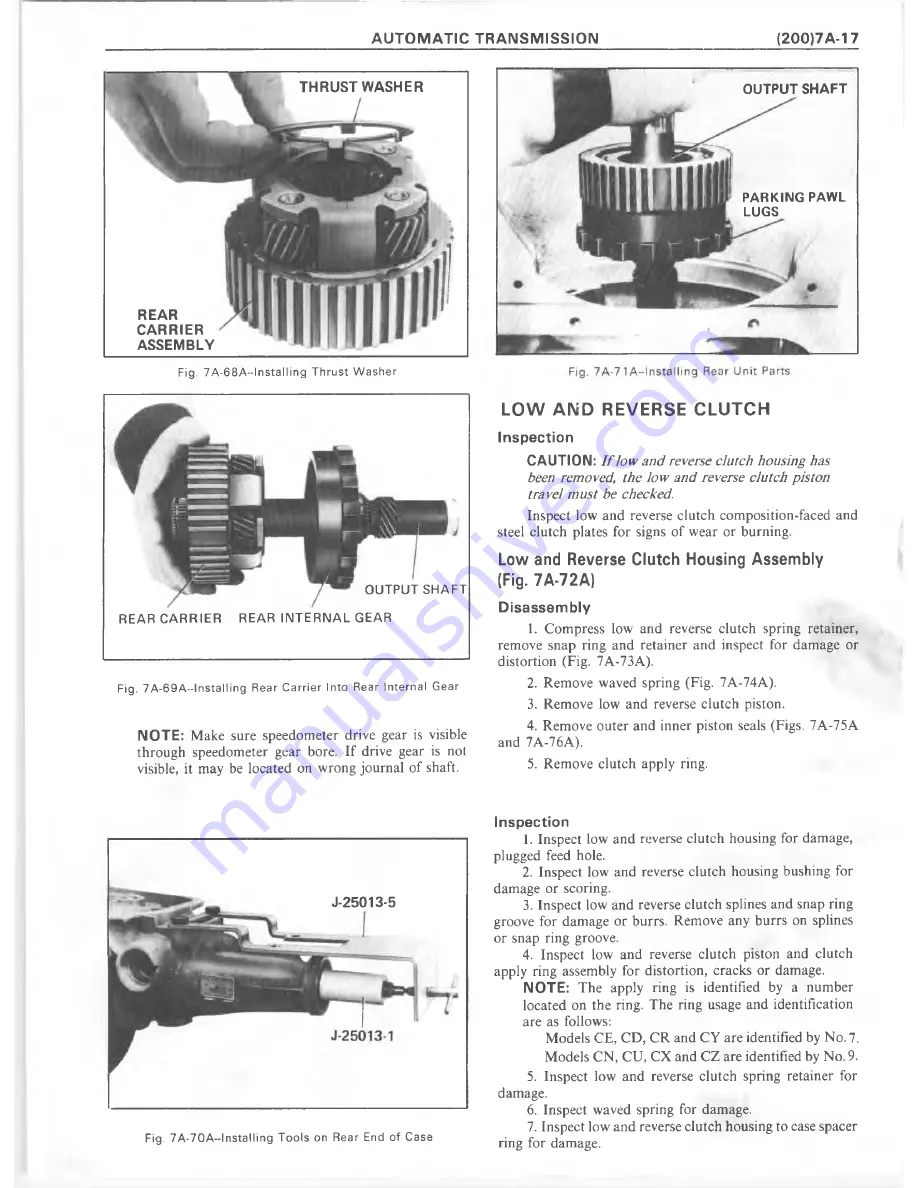 Chevrolet 1977 10 Series Repair Manual Download Page 253