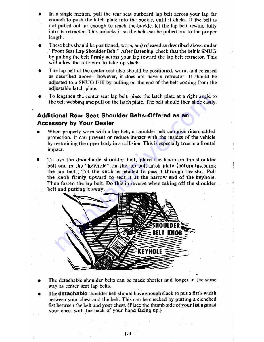 Chevrolet 1980  Citation Owner'S Manual Download Page 13