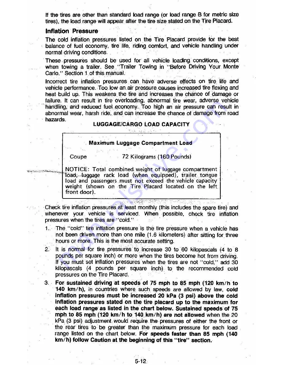 Chevrolet 1981 MONTE CARLO Owner'S Manual Download Page 80