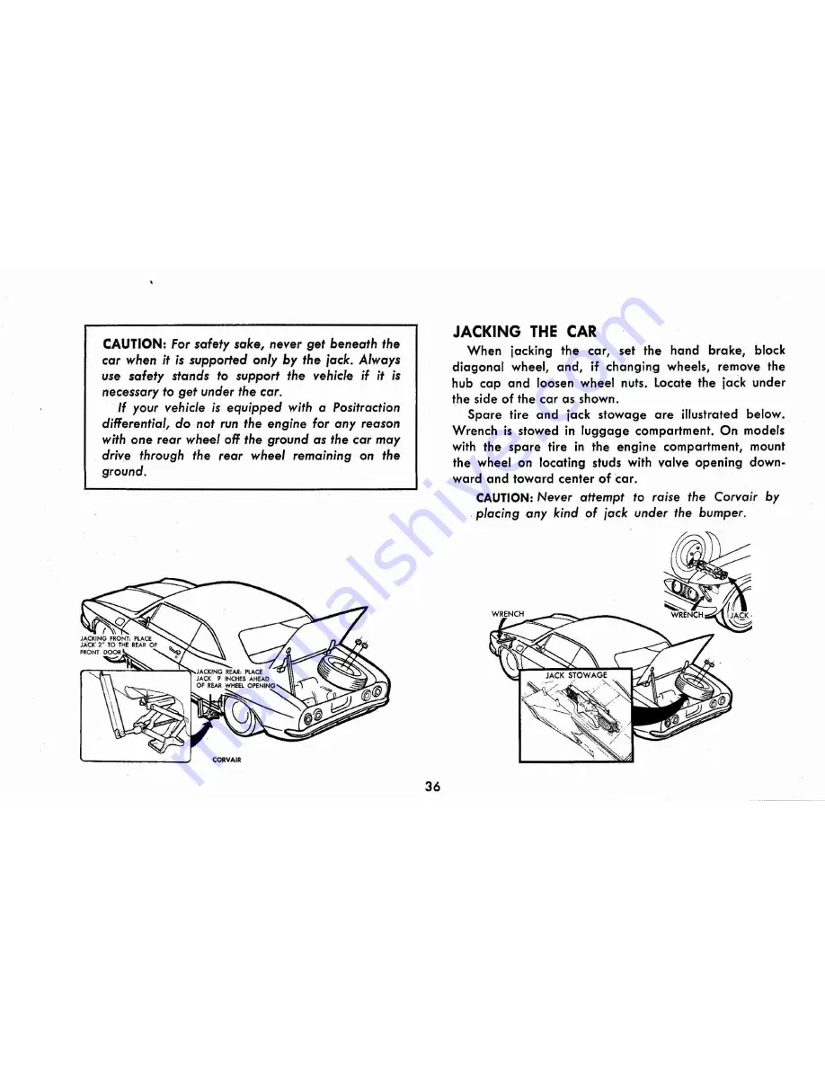 Chevrolet 1986 Corvair Owner'S Manual Download Page 39