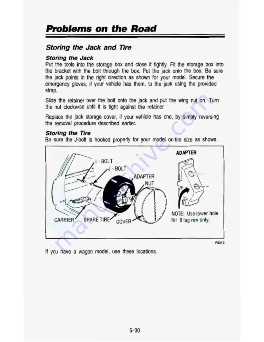 Chevrolet 1993 Blazer Owner'S Manual Download Page 261