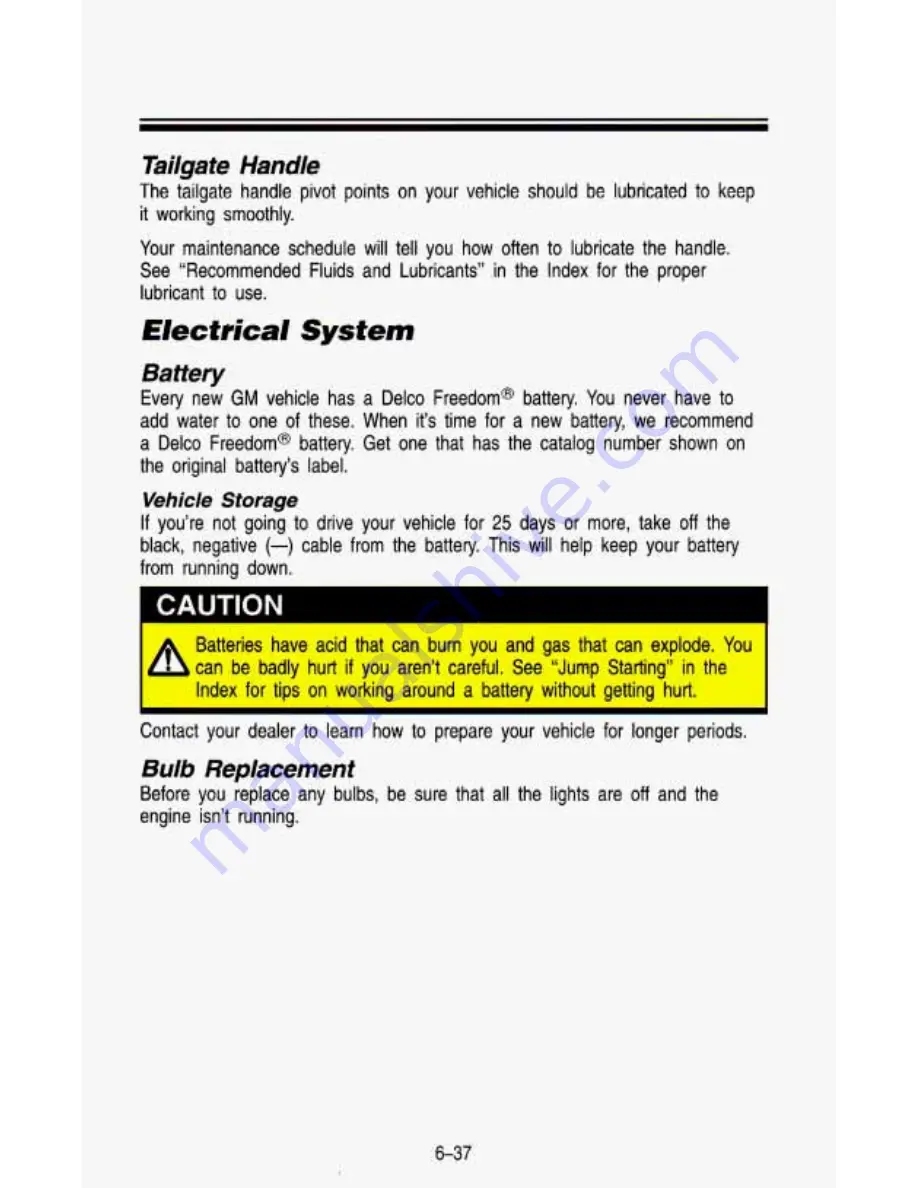 Chevrolet 1993 Blazer Owner'S Manual Download Page 302