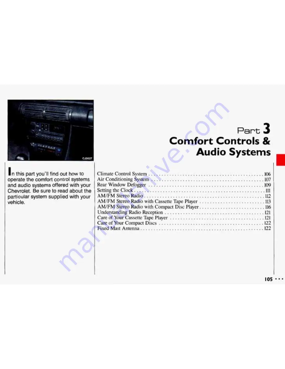 Chevrolet 1993 Cavalier Owner'S Manual Download Page 107