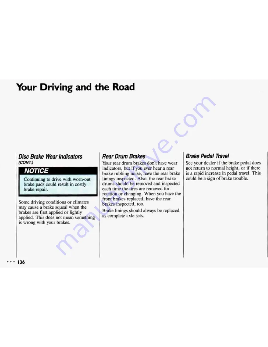 Chevrolet 1993 Cavalier Owner'S Manual Download Page 138