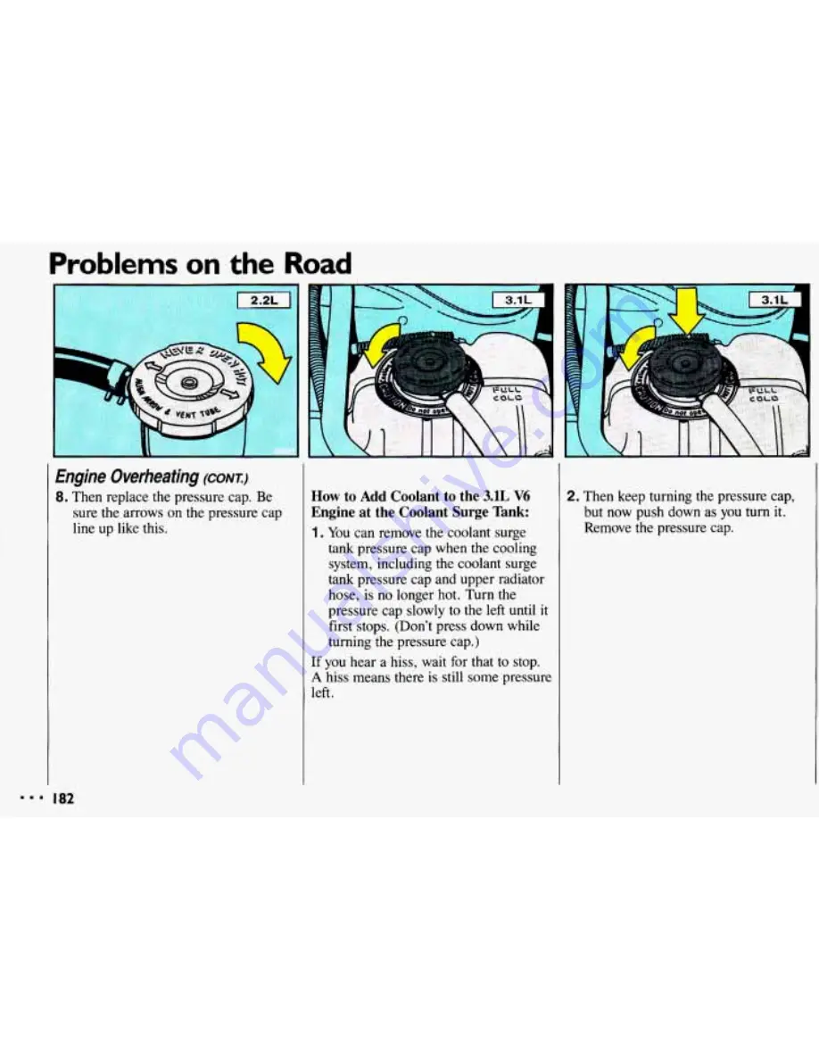 Chevrolet 1993 Cavalier Owner'S Manual Download Page 184