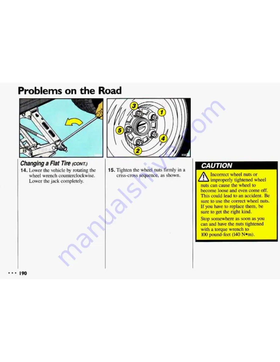 Chevrolet 1993 Cavalier Owner'S Manual Download Page 192